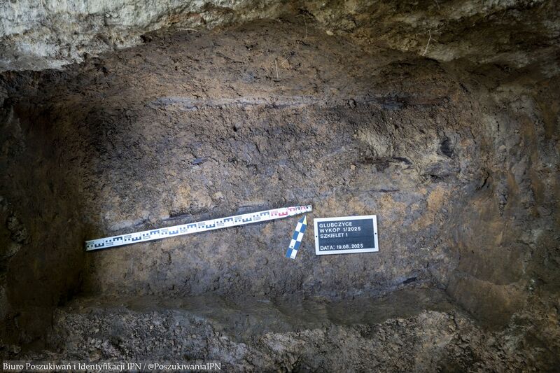 Wspólne prace poszukiwawczo-ekshumacyjne IPN i Ministerstwa Obrony Republiki Czeskiej w Głubczycach – 18-21 sierpnia 2025. Fot. Krzysztof Mikołajczyk (BPiI IPN)