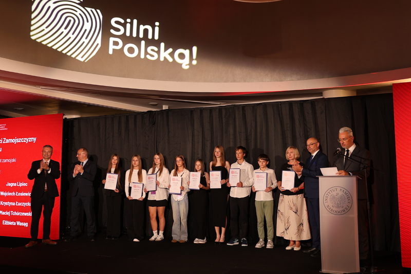 Finał pierwszej edycji ogólnopolskiego konkursu edukacyjnego „Silni Polską!”- Warszawa, 12 września 2025r. Fot. Łukasz Kustrzyński (IPN)