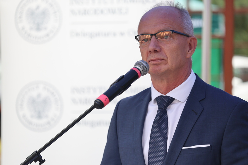 Uroczystości upamiętniające żołnierzy NSZ kpt. Henryka Flamego ps. Bartek. Fot Maciej Parysek (IPN)