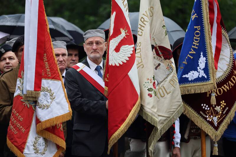 Uroczystości upamiętniające żołnierzy NSZ kpt. Henryka Flamego ps. Bartek. Fot Maciej Parysek (IPN)