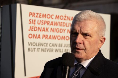 Dr hab. Tomasz Panfil – autor wystawy IPN „Gospodarka III Rzeszy” – Warszawa, 12 stycznia 2023. Fot. Mikołaj Bujak (IPN)