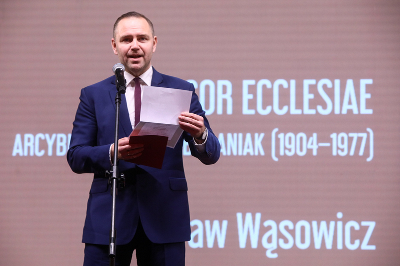 Prezes IPN dr Karol Nawrocki podczas gali wręczenia nagród „Sygnety Wydawnictwa IPN” – Warszawa, 13 kwietnia 2023. Fot. Sławek Kasper (IPN)