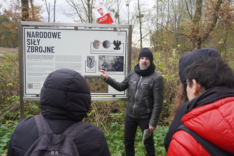 Terenowa lekcja historii na Polanie Śmierci koło Malerzowic Wielkich - Malerzowice Wielkie, 20 listopada 2024
