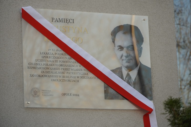 Odsłonięcie tablicy pamiątkowej przy ul. Kośnego 62 w Opolu oraz otwarcie wystawy – Opole, 27 listopada 2024