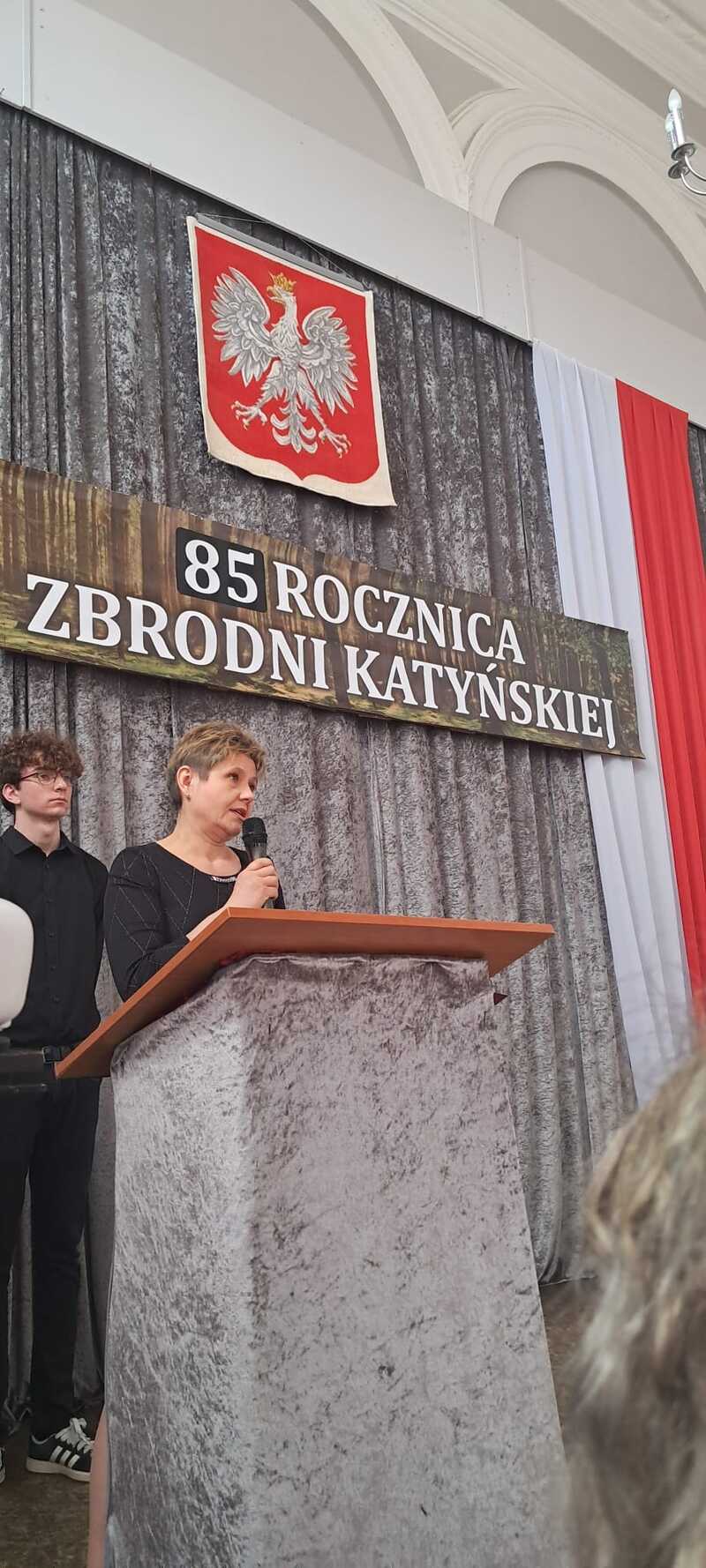 Zakończenie kluczborskich obchodów Narodowego Dnia Pamięci Ofiar Zbrodni Katyńskiej - Kluczbork, 10 kwietnia 2025