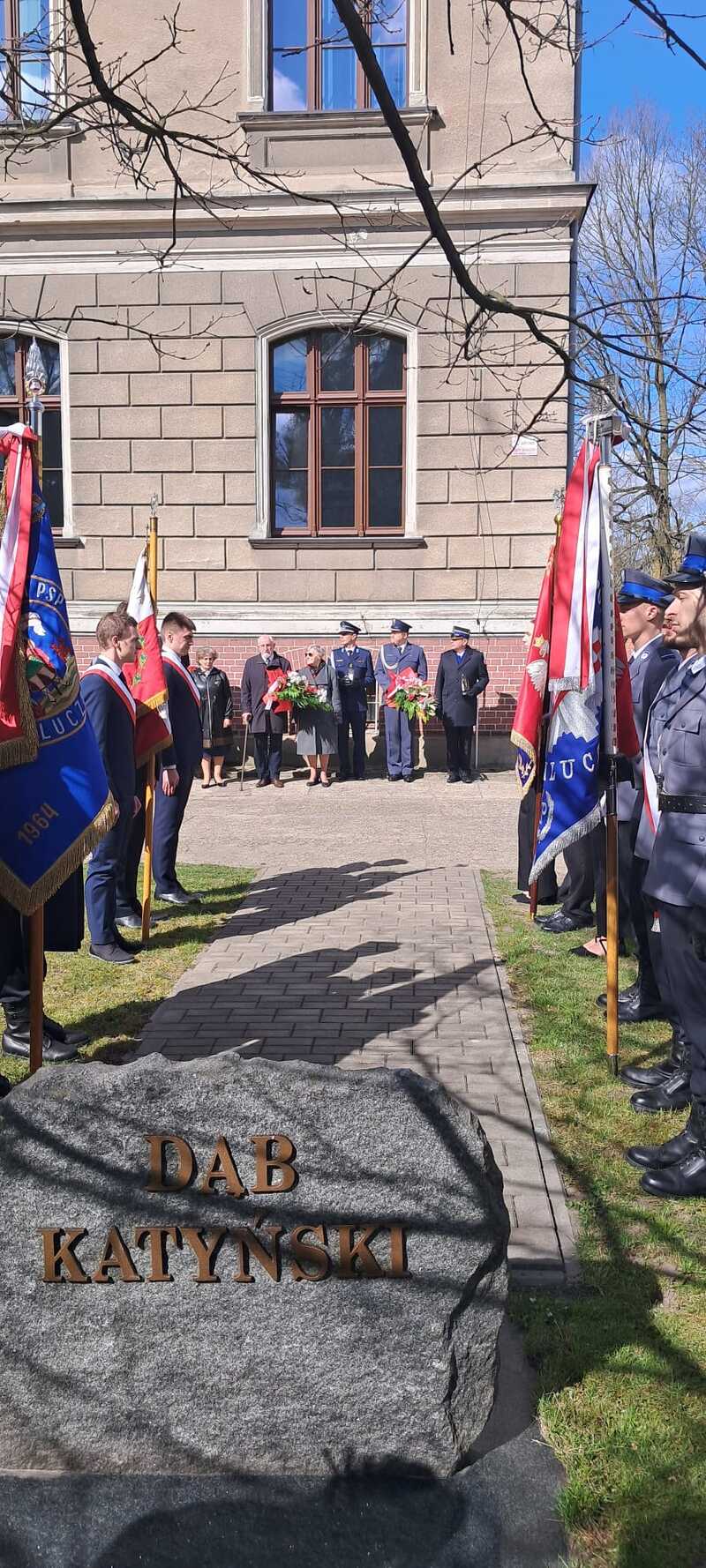 Zakończenie kluczborskich obchodów Narodowego Dnia Pamięci Ofiar Zbrodni Katyńskiej - Kluczbork, 10 kwietnia 2025