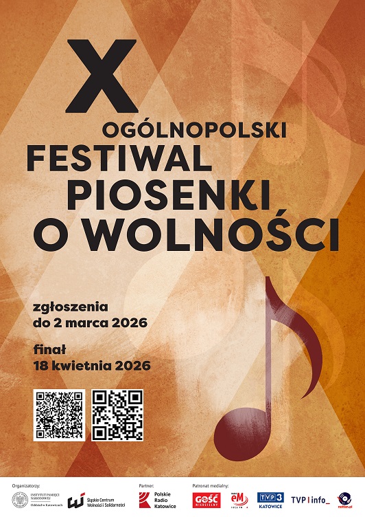 X Ogólnopolski Festiwal Piosenki o Wolności – zgłoszenia do 2 marca 2026