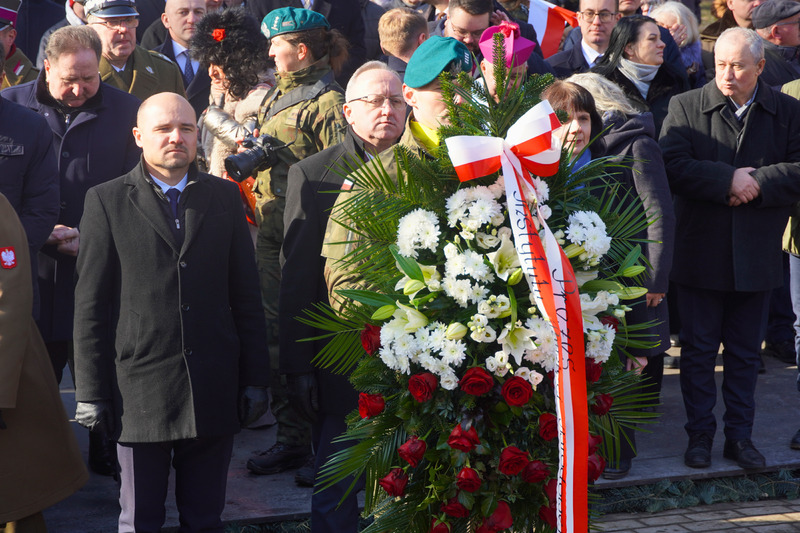 Uroczystość odsłonięcia Kolumny Wolności – Głubczyce, 20 lutego 2026