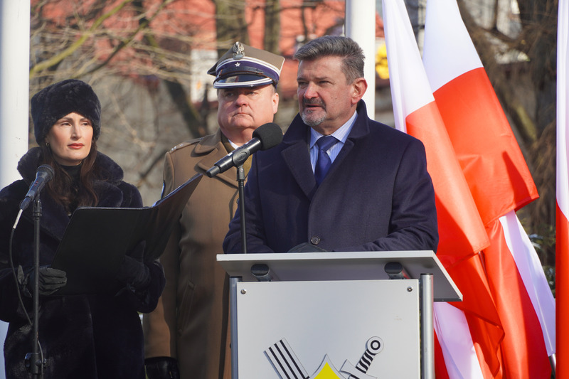 Uroczystość odsłonięcia Kolumny Wolności – Głubczyce, 20 lutego 2026