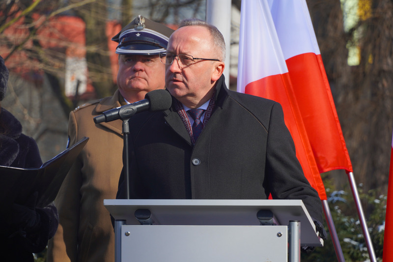 Uroczystość odsłonięcia Kolumny Wolności – Głubczyce, 20 lutego 2026