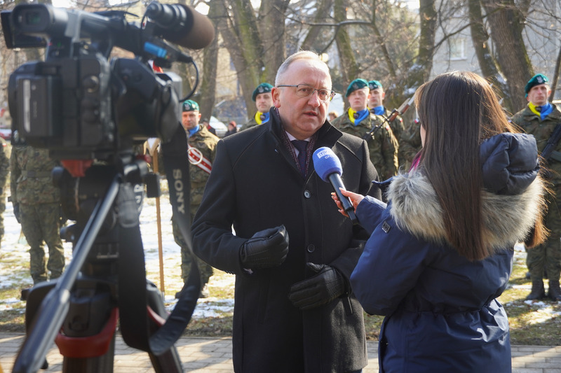 Uroczystość odsłonięcia Kolumny Wolności – Głubczyce, 20 lutego 2026