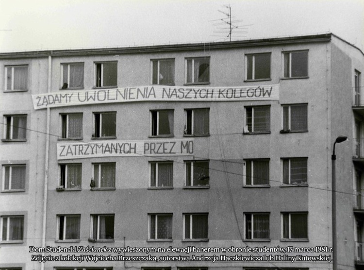 Unikalne zdjęcia przedstawiające strajk NZS na Wyższej Szkole Inżynierskiej w Opolu – Opole, 29 kwietnia 2026
