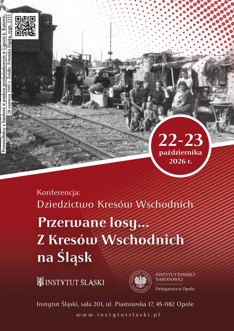 CALL FOR PAPERS: Ogólnopolska konferencja naukowa „Przerwane losy… Z Kresów Wschodnich na Śląsk” z cyklu „Dziedzictwo Kresów Wschodnich” – Opole, 22–23 października 2026 r.