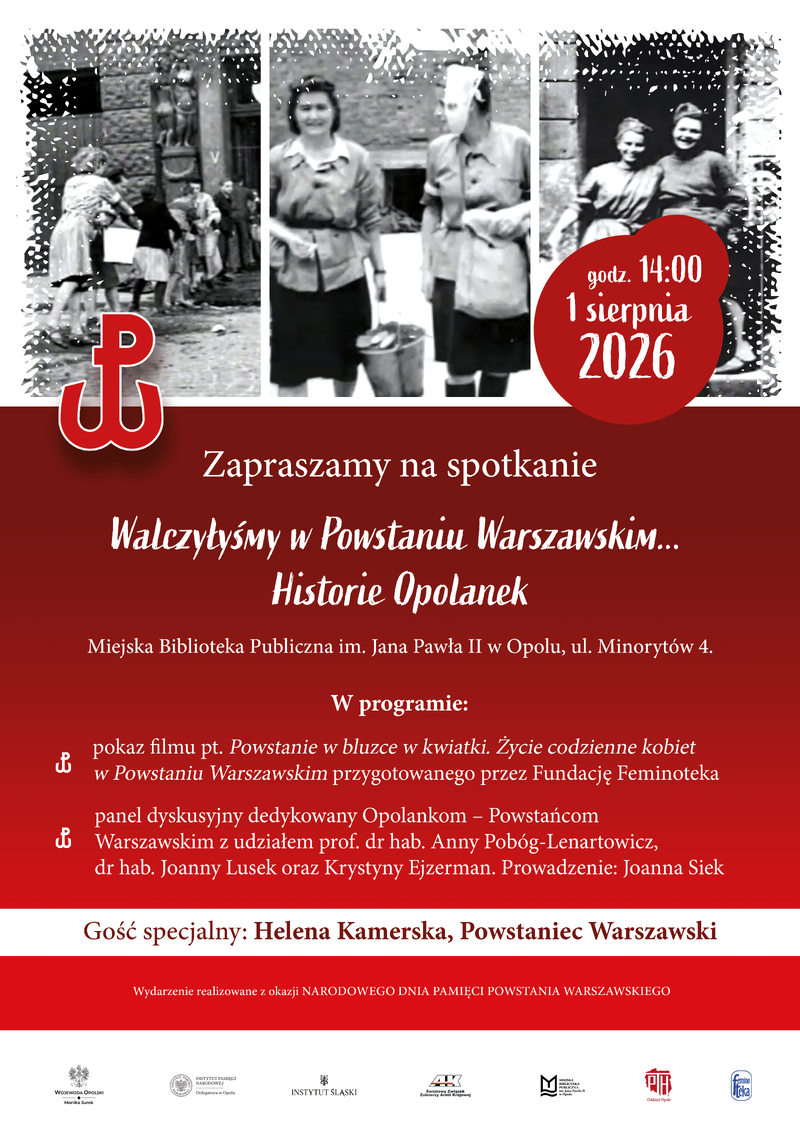 Walczyłyśmy w Powstaniu Warszawskim... Historie Opolanek – zapraszamy na spotkanie