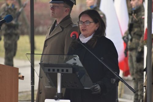 Wiceprzewodnicząca Rady Miasta Opola Barbara Kamińska. Fot. Dominik Wojtkiewicz (IPN)