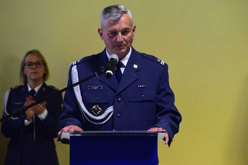 Mjr. Mariusz Gąska, dyrektor Aresztu Śledczego w Opolu. Fot. Dominik Wojtkiewicz (IPN)