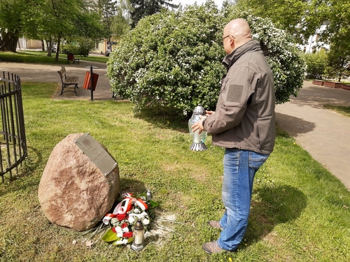 84. rocznica zbrodni katyńskiej – Wieluń, 14 kwietnia 2024/ fot. Radio Ziemi Wieluńskiej