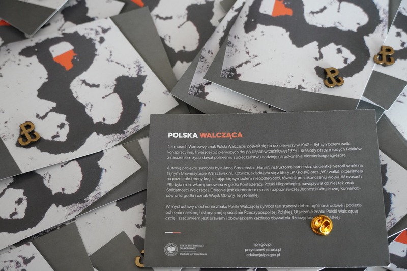 Wpinki ze znakiem Polski Walczącej dla 172 Batalionu Lekkiej Piechoty w Opolu – Opole, 30 kwietnia 2024